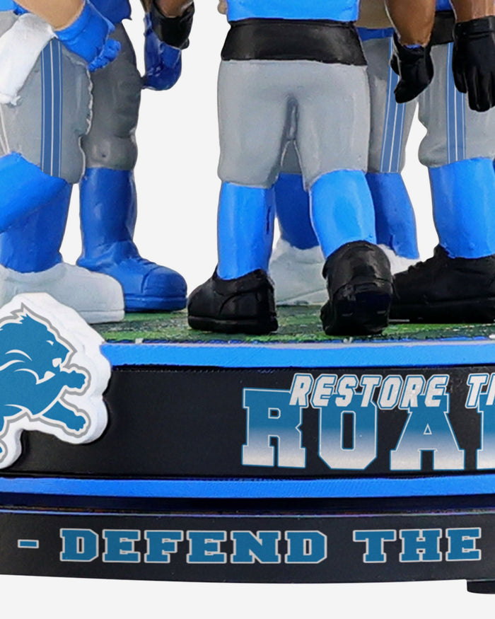 Detroit Lions Huddle Spinner Mini Bobblehead Scene FOCO - FOCO.com