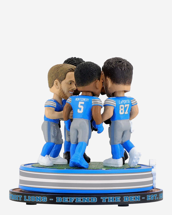 Detroit Lions Huddle Spinner Mini Bobblehead Scene FOCO - FOCO.com