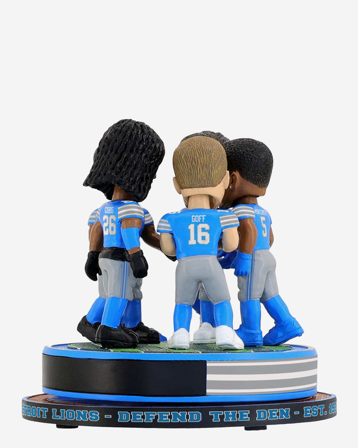 Detroit Lions Huddle Spinner Mini Bobblehead Scene FOCO - FOCO.com