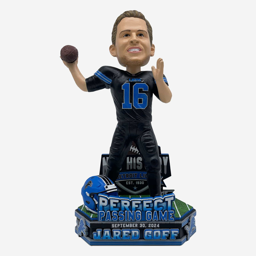 Jared Goff Detroit Lions Perfect Passing Game Bobblehead FOCO - FOCO.com