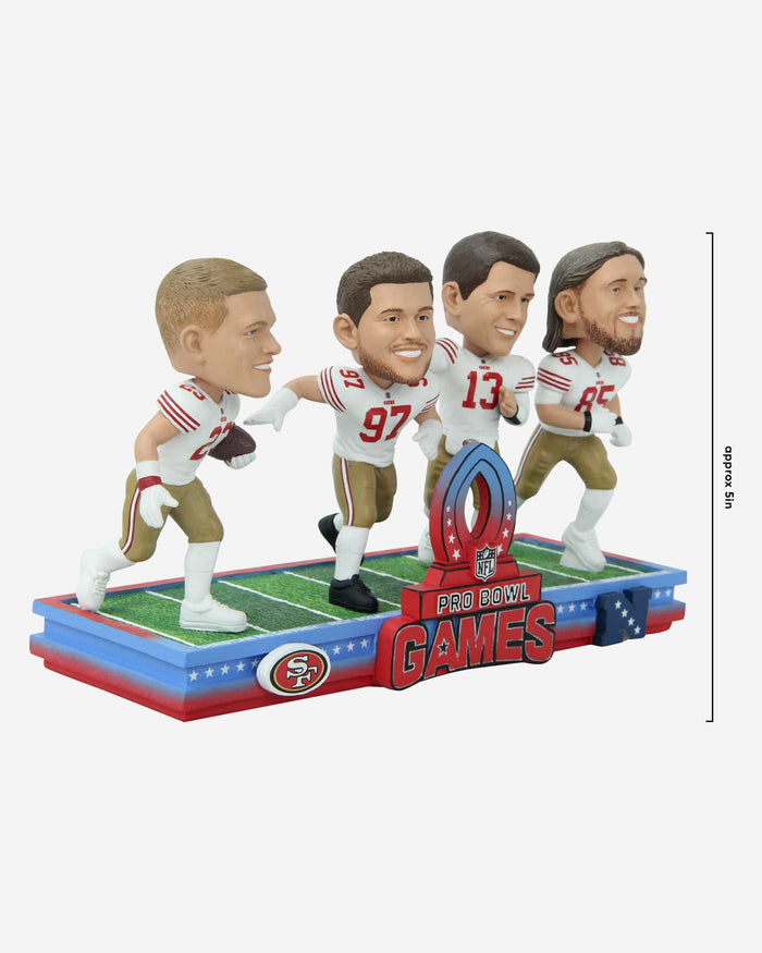 San Francisco 49ers 2024 Pro Bowl Games Mini Bobblehead Scene FOCO - FOCO.com