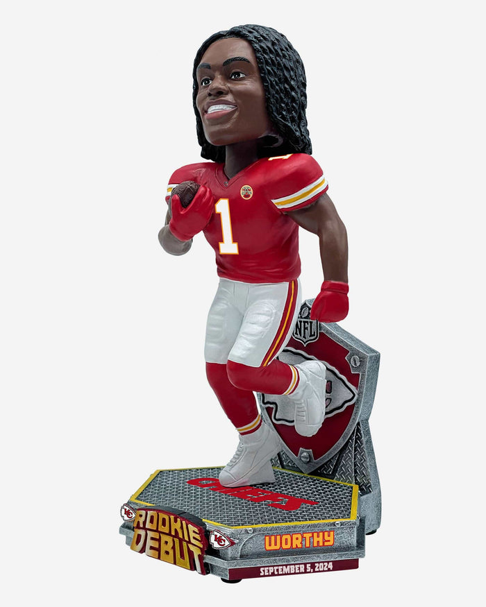 Xavier Worthy Kansas City Chiefs Debut Bobblehead FOCO - FOCO.com