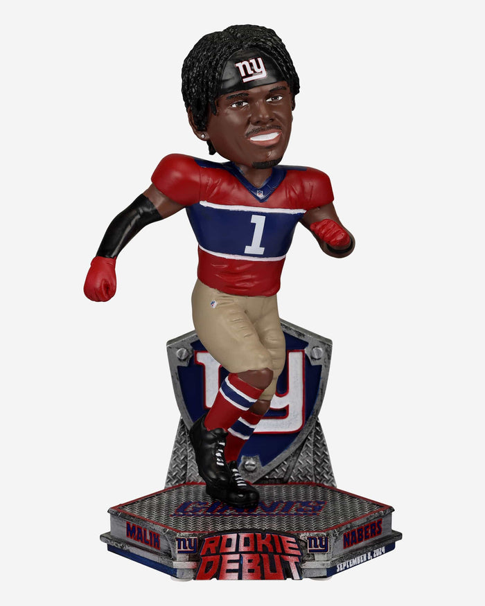 Malik Nabers New York Giants Debut Bobblehead FOCO - FOCO.com