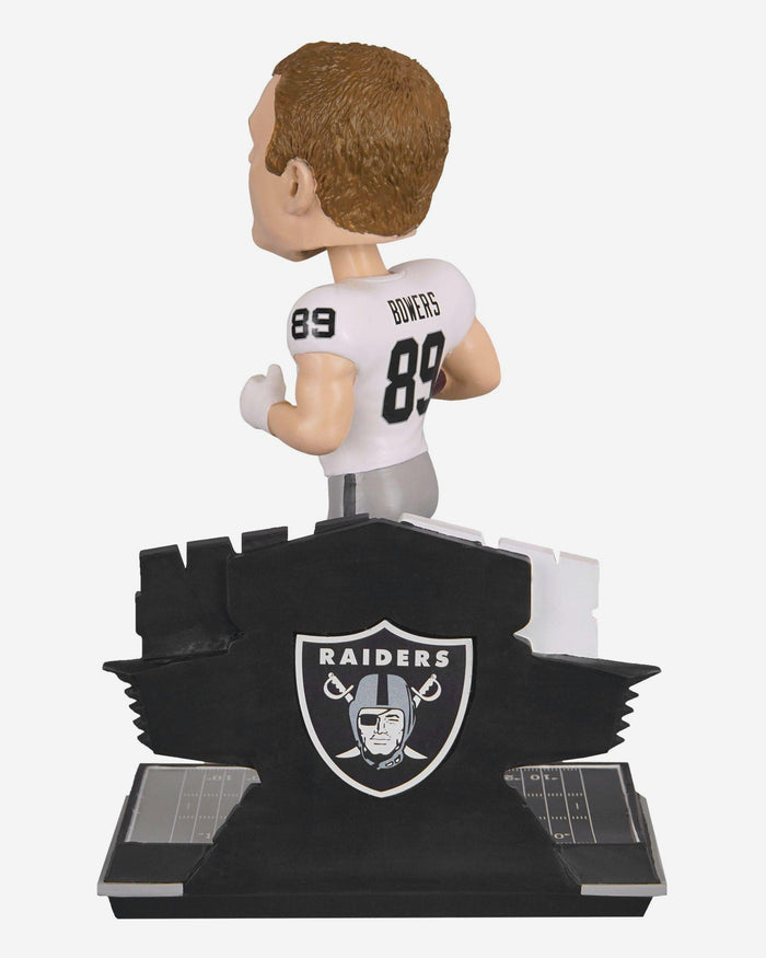 Brock Bowers Las Vegas Raiders Rookie Receiving Yards & Receptions Double Record Bobblehead FOCO - FOCO.com