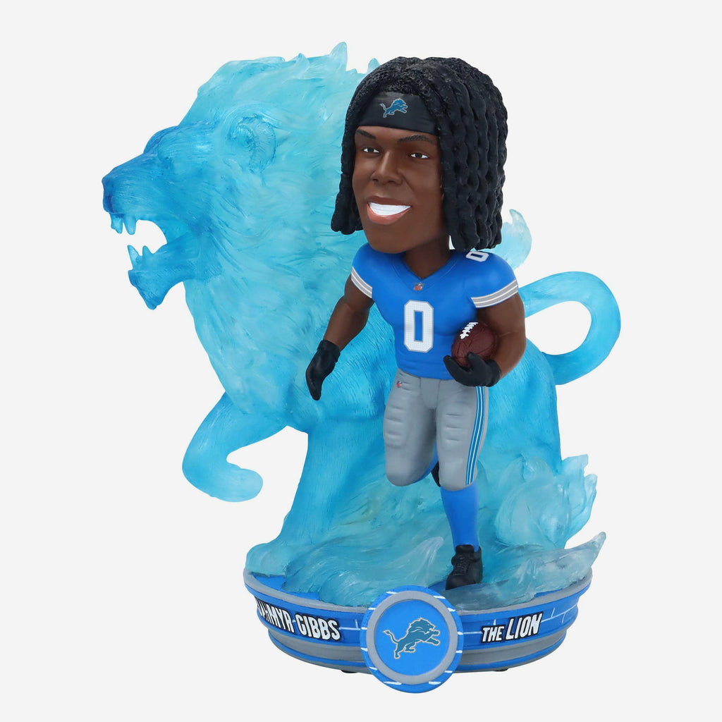 Jahmyr Gibbs Detroit Lions Lion Spirit Animal Bobblehead FOCO - FOCO.com