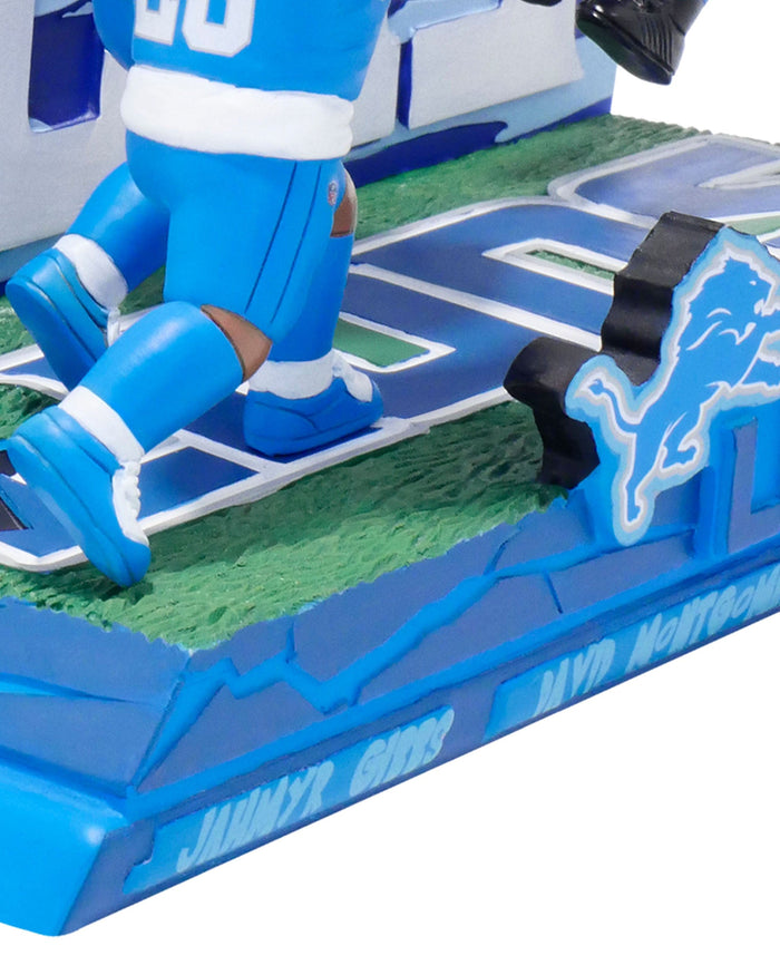 Detroit Lions Touchdown Celebration Mini Bobblehead Scene FOCO - FOCO.com