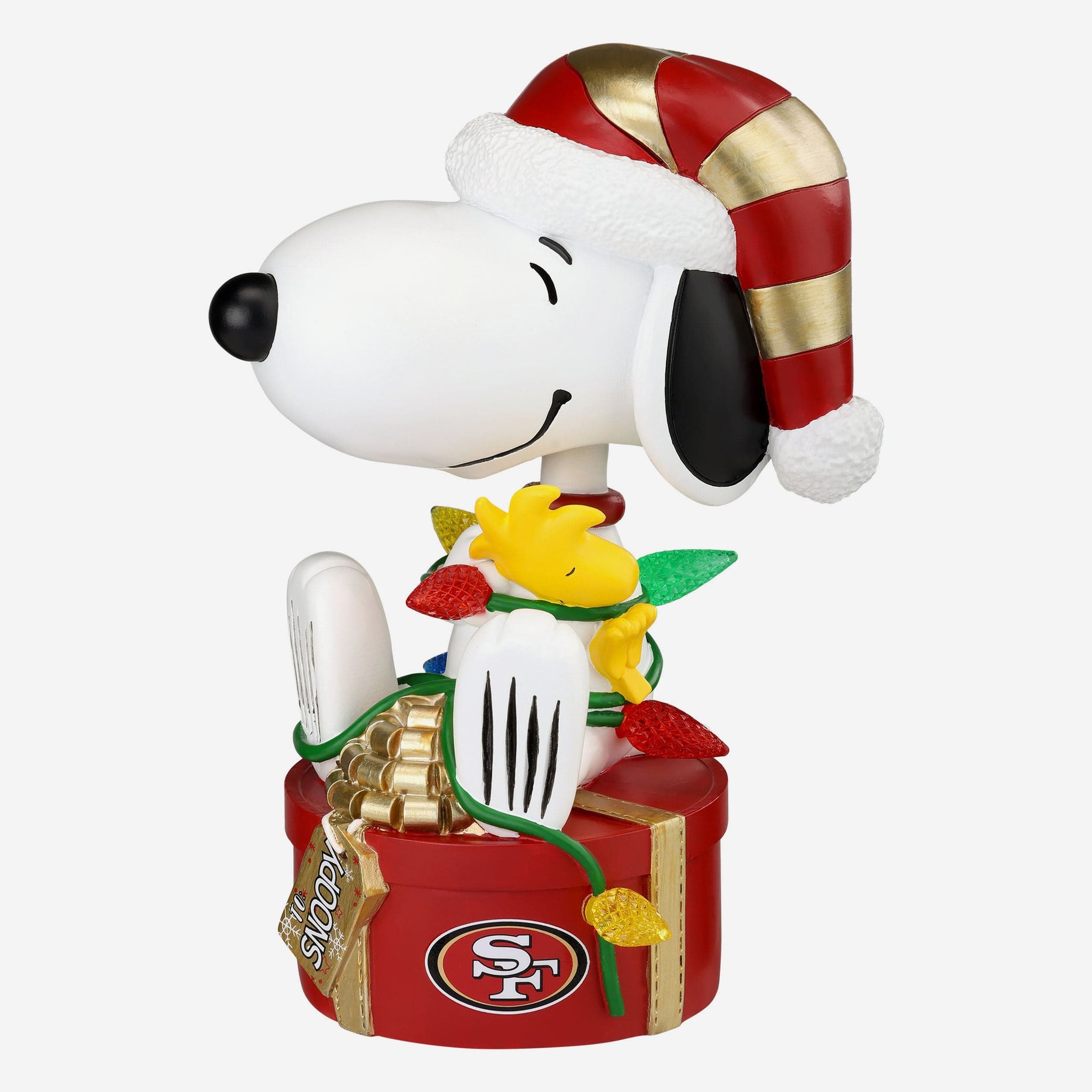 San Francisco 49ers Snoopy & Woodstock Peanuts Christmas Light Up