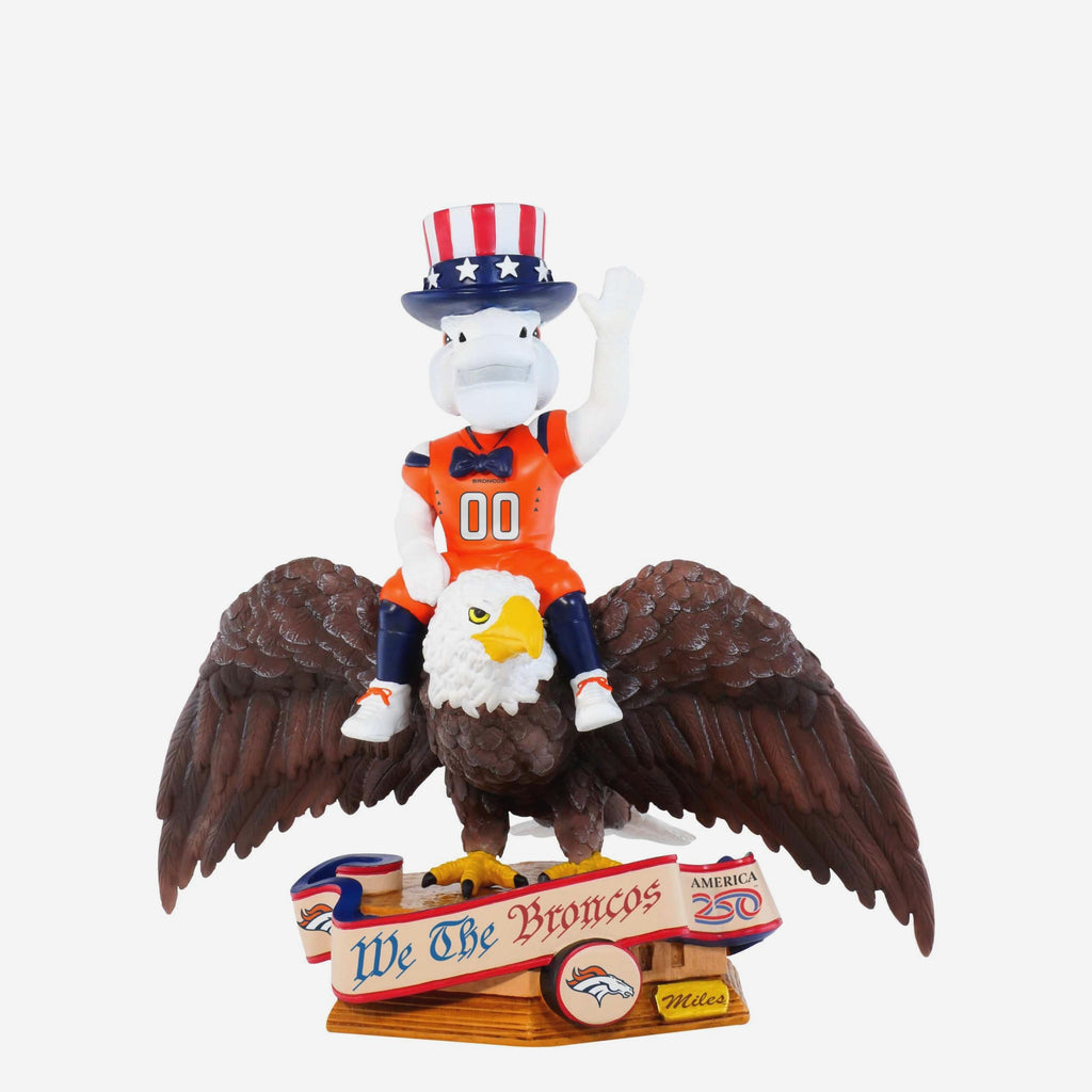 Miles Denver Broncos America's 250th Anniversary Bald Eagle Mascot Bobblehead FOCO - FOCO.com