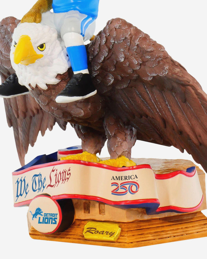 Roary Detroit Lions America's 250th Anniversary Bald Eagle Mascot Bobblehead FOCO - FOCO.com