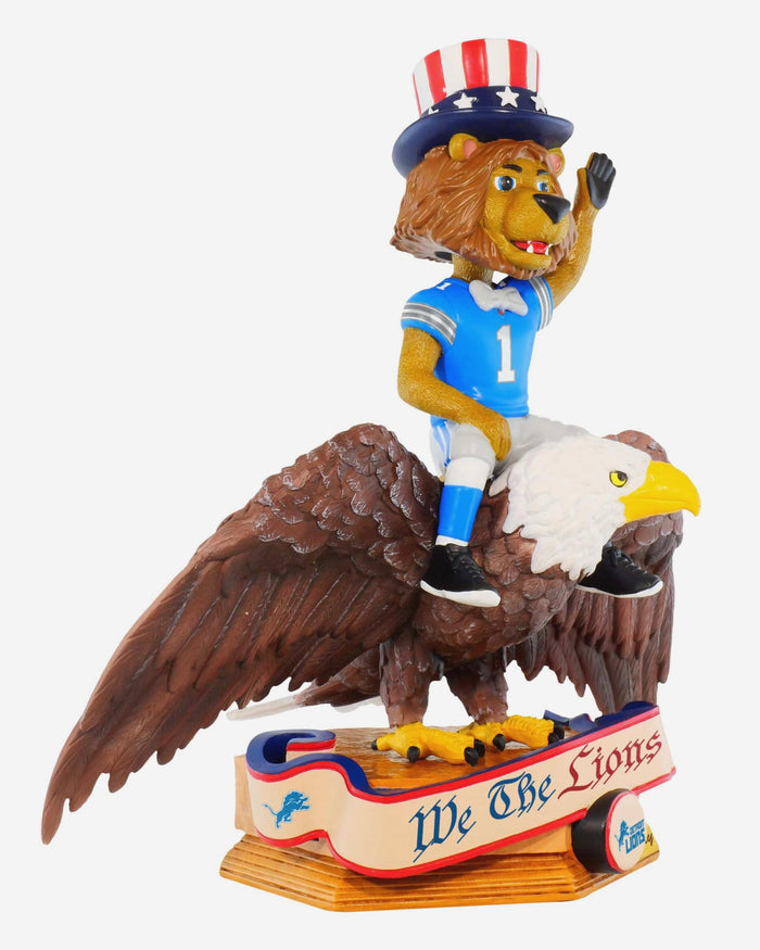 Roary Detroit Lions America's 250th Anniversary Bald Eagle Mascot Bobblehead FOCO - FOCO.com