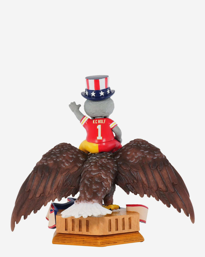 KC Wolf Kansas City Chiefs America's 250th Anniversary Bald Eagle Mascot Bobblehead FOCO - FOCO.com