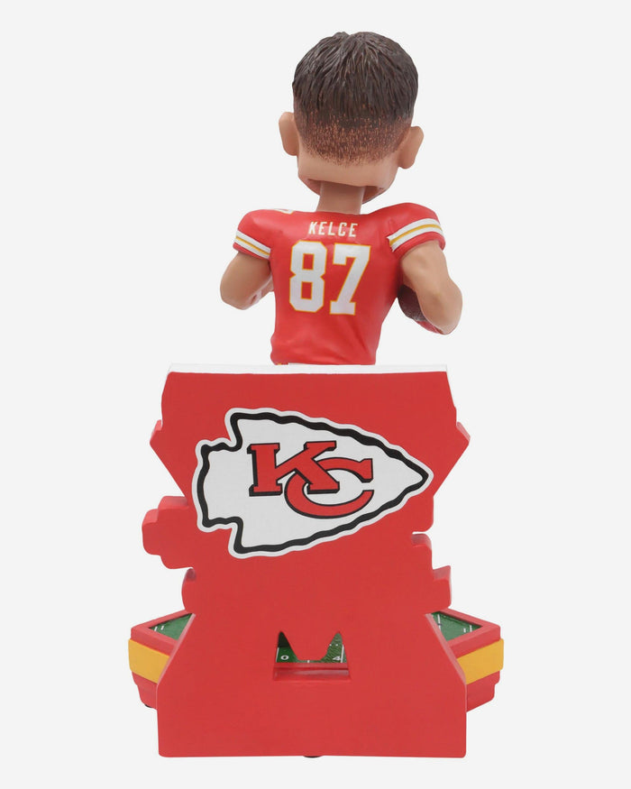 Travis Kelce Kansas City Chiefs 2024 NFL Playoffs 100+ Receiving Yards Record Bobblehead FOCO - FOCO.com