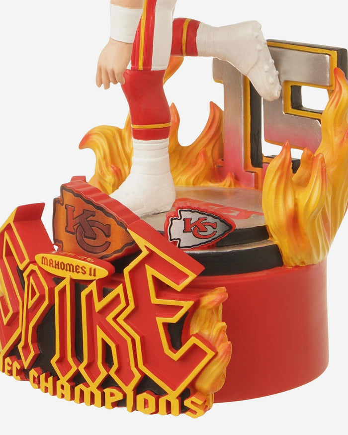 Patrick Mahomes Kansas City Chiefs AFC Championship Spike Celebration Bobblehead FOCO - FOCO.com