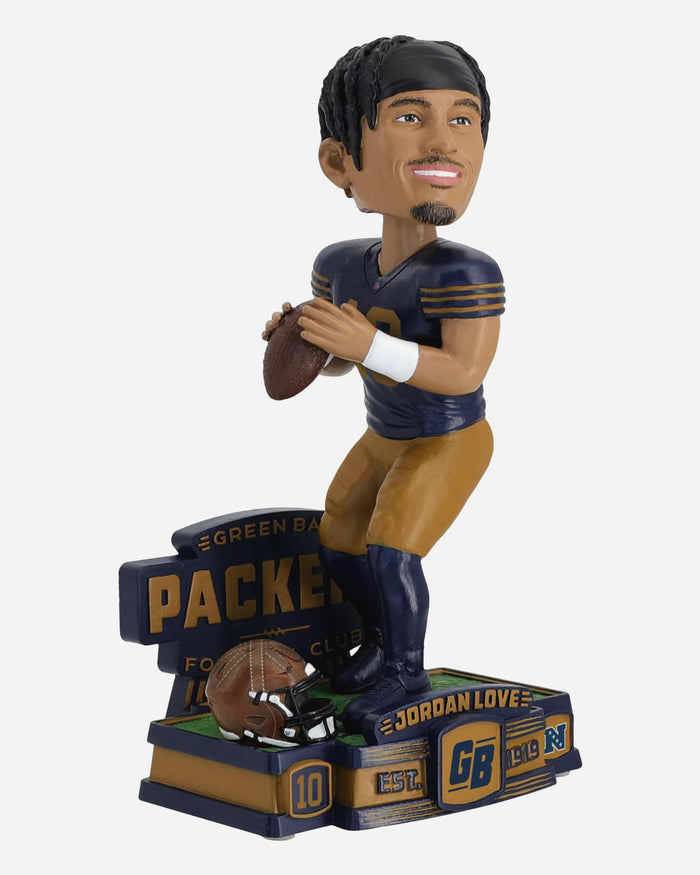 Jordan Love Green Bay Packers Alternate Uniform Bobblehead FOCO - FOCO.com