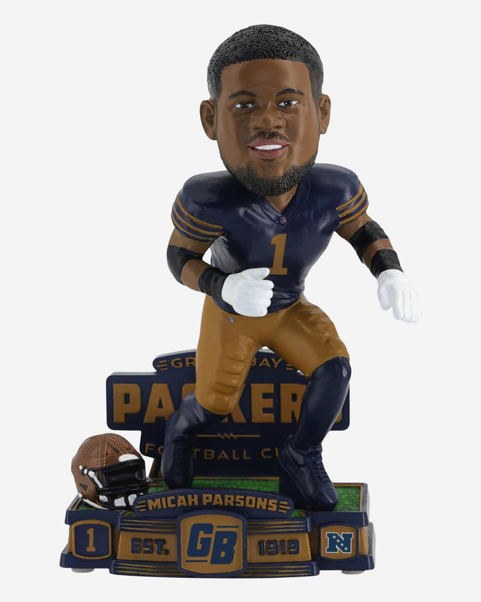 Micah Parsons Green Bay Packers Alternate Uniform Bobblehead FOCO - FOCO.com