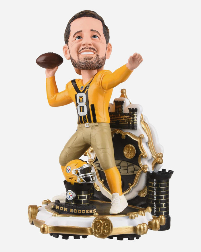 Aaron Rodgers Pittsburgh Steelers Alternate Uniform Bobblehead FOCO - FOCO.com