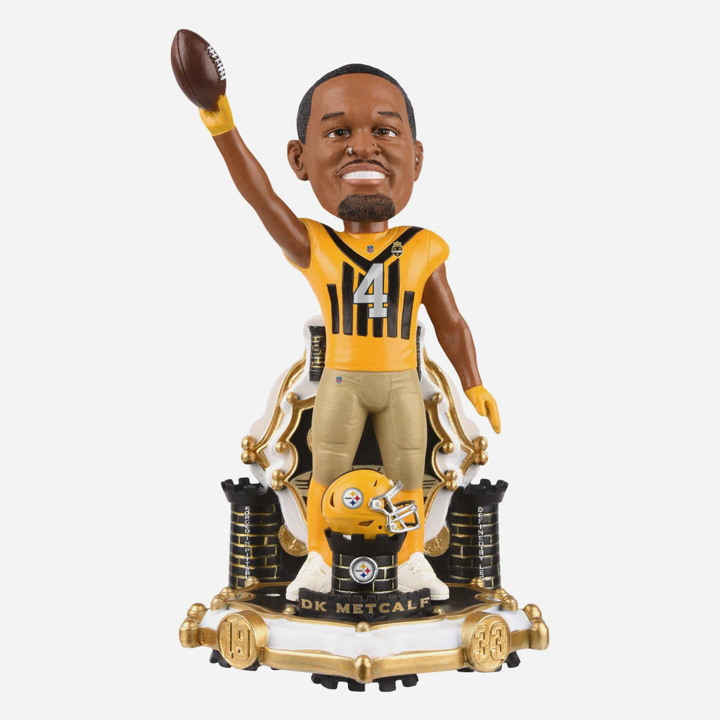 DK Metcalf Pittsburgh Steelers Alternate Uniform Bobblehead FOCO - FOCO.com
