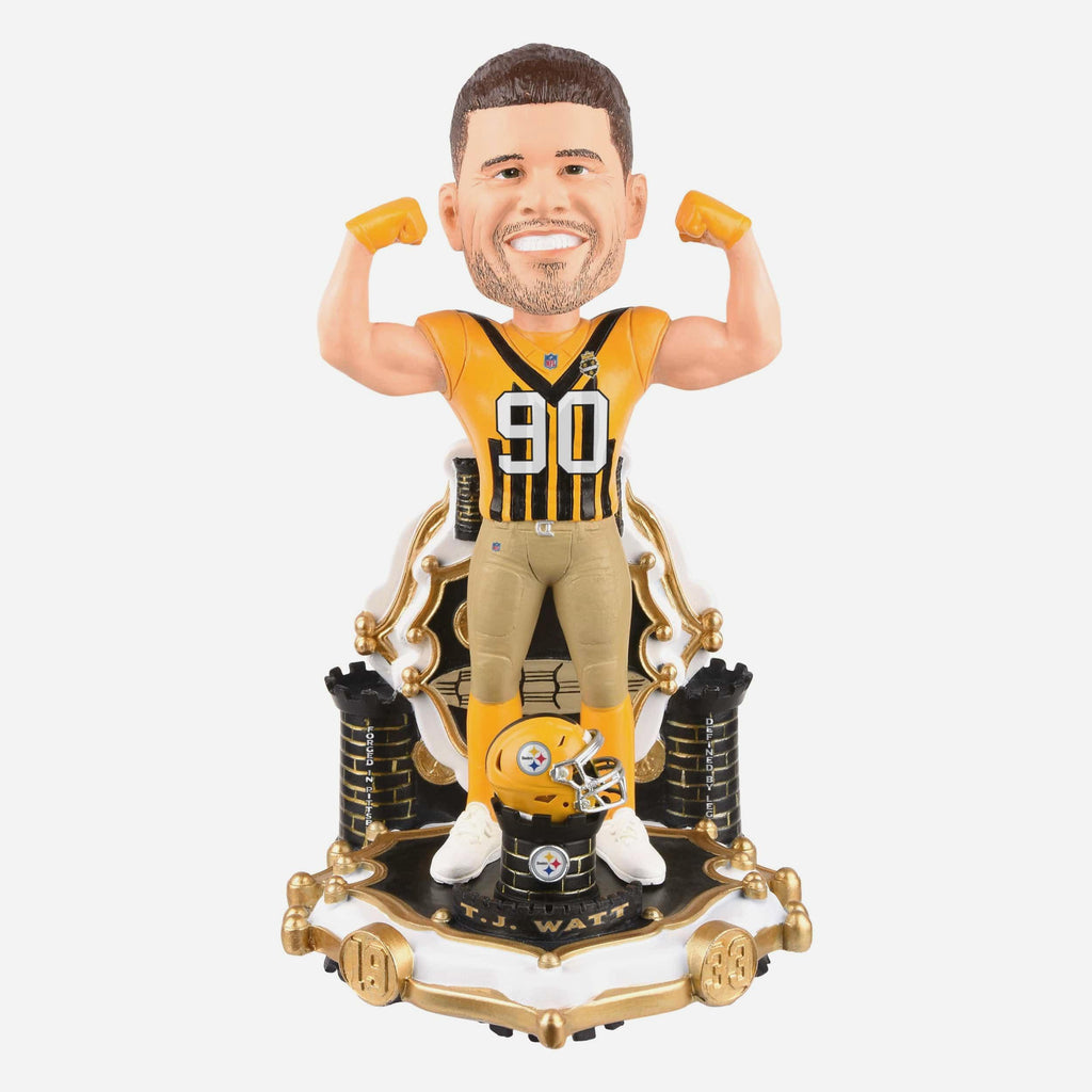 TJ Watt Pittsburgh Steelers Alternate Uniform Bobblehead FOCO - FOCO.com
