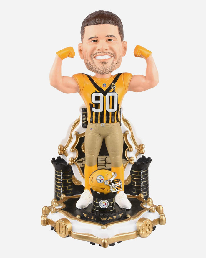 TJ Watt Pittsburgh Steelers Alternate Uniform Bobblehead FOCO - FOCO.com