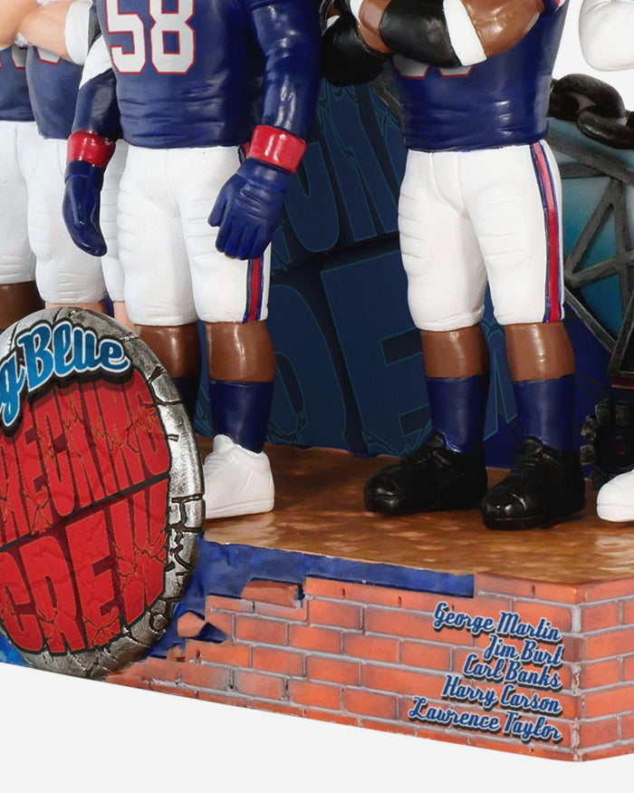 New York Giants Big Blue Wrecking Crew Defense Mini Bobblehead Scene FOCO - FOCO.com