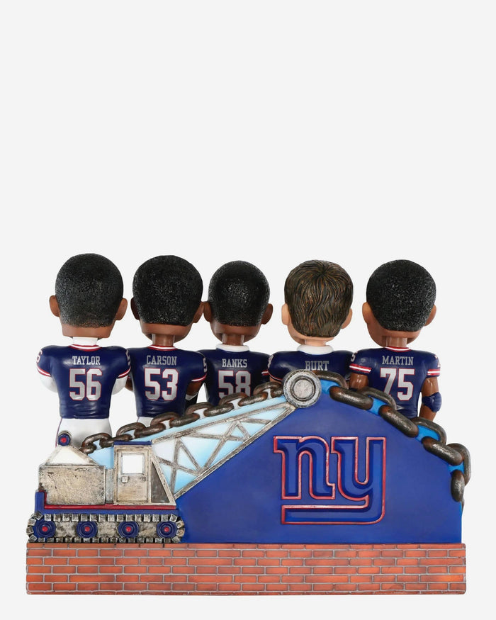 New York Giants Big Blue Wrecking Crew Defense Mini Bobblehead Scene FOCO - FOCO.com