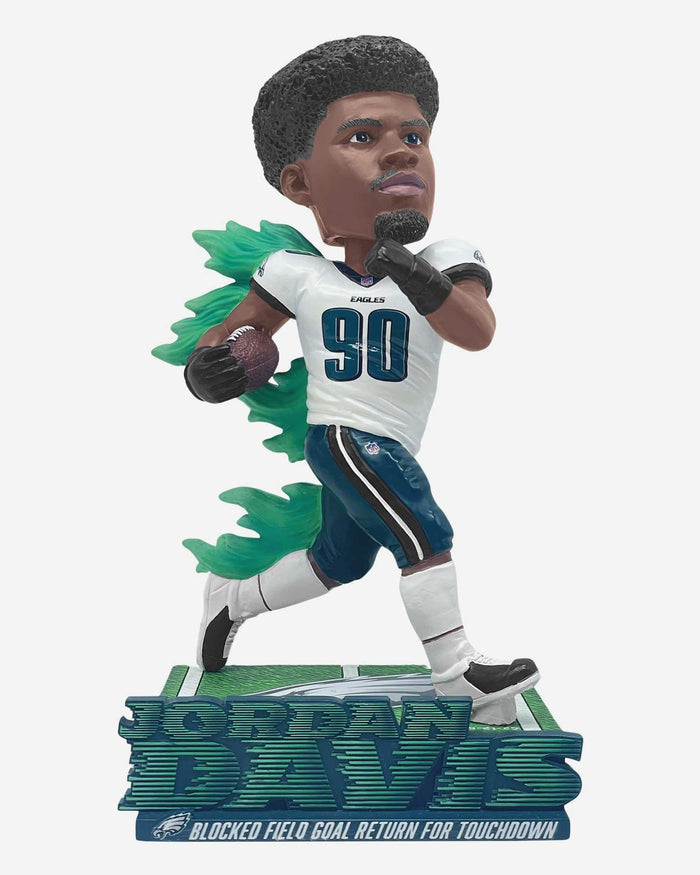 Jordan Davis Philadelphia Eagles Blocked Field Goal Touchdown Return Bobblehead FOCO - FOCO.com