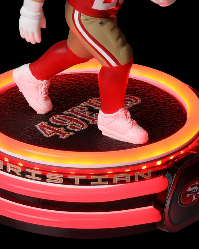 Christian McCaffrey San Francisco 49ers LED Neon Bighead Bobblehead FOCO - FOCO.com
