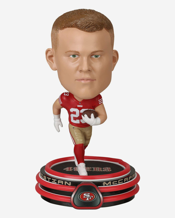 Christian McCaffrey San Francisco 49ers LED Neon Bighead Bobblehead FOCO - FOCO.com