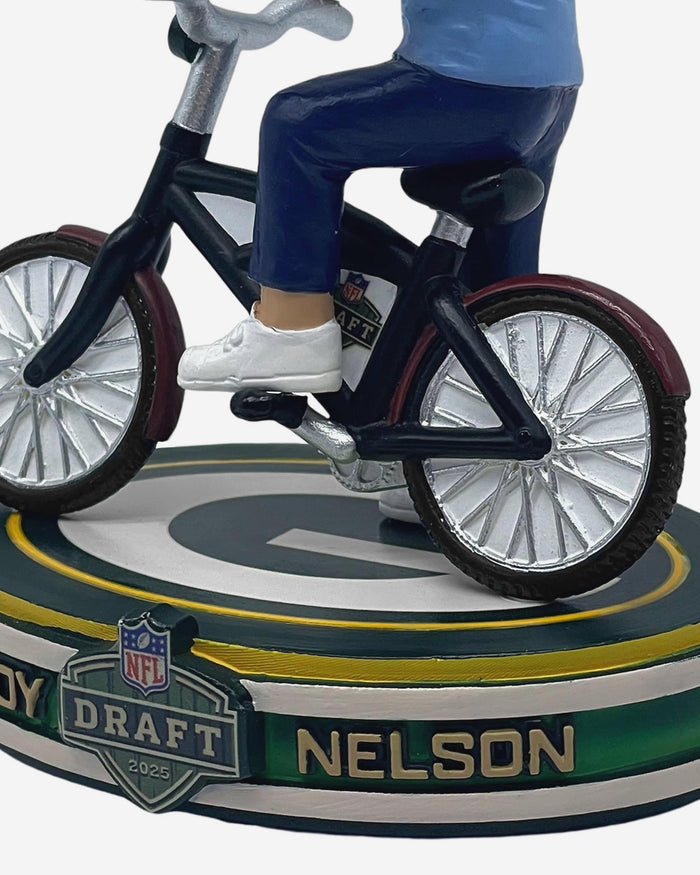Jordy Nelson Green Bay Packers 2025 NFL Draft Day Bike Bobblehead FOCO - FOCO.com