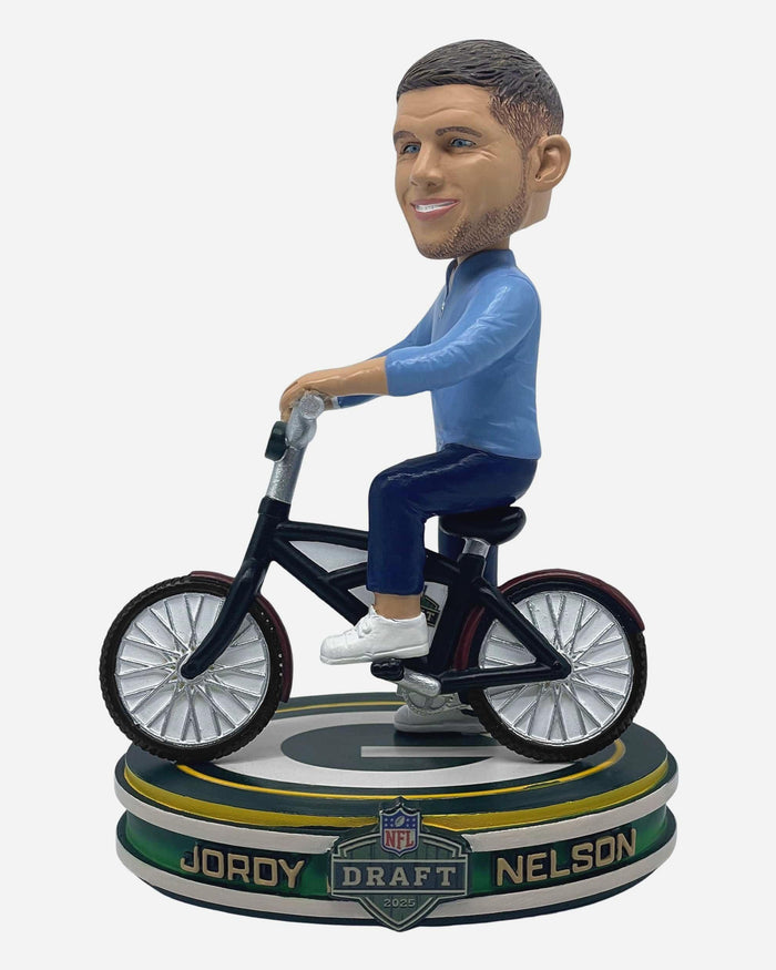 Jordy Nelson Green Bay Packers 2025 NFL Draft Day Bike Bobblehead FOCO - FOCO.com
