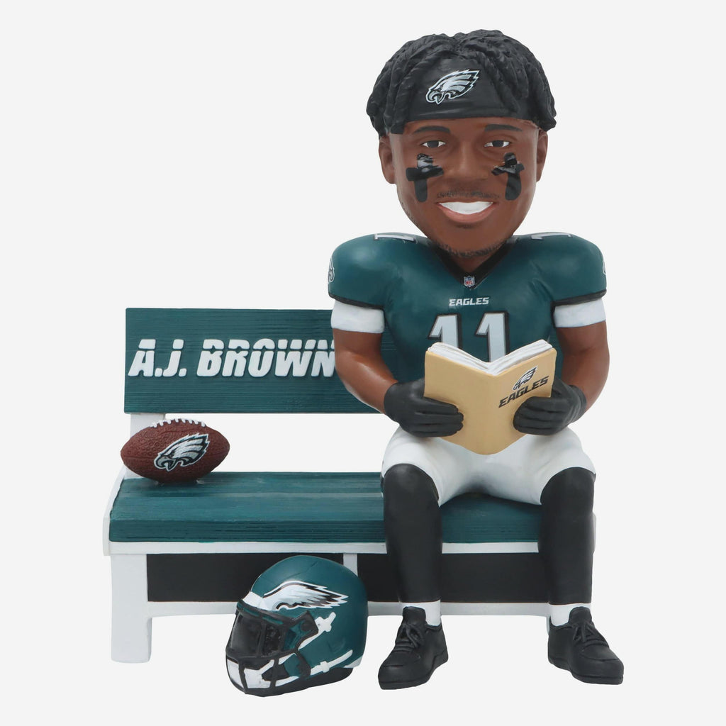 AJ Brown Philadelphia Eagles Wild Card Sideline Book Club Bobblehead FOCO - FOCO.com