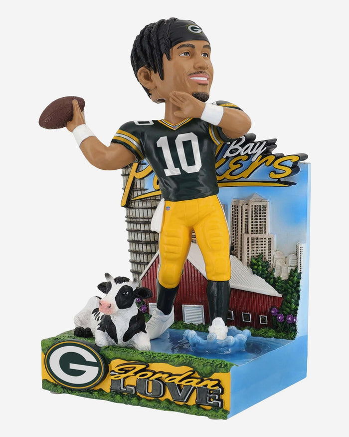 Jordan Love Green Bay Packers The Bay of Green & Gold Bobblehead FOCO - FOCO.com