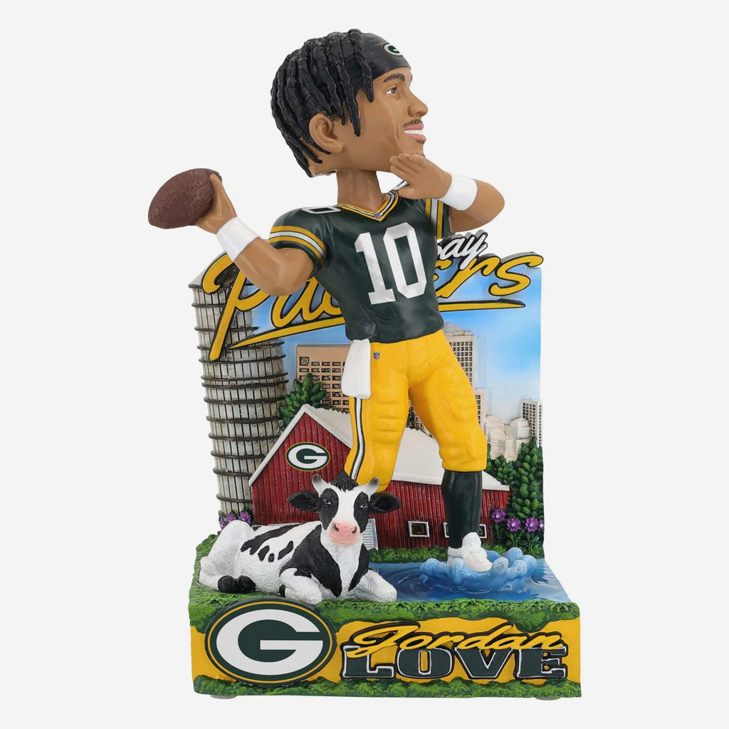 Jordan Love Green Bay Packers The Bay of Green & Gold Bobblehead FOCO - FOCO.com