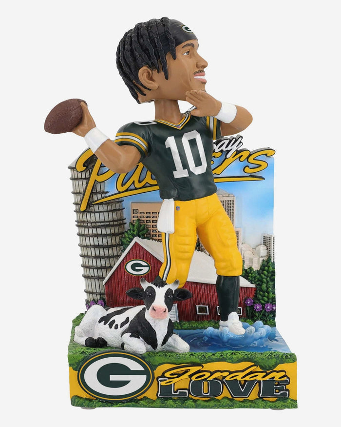 Jordan Love Green Bay Packers The Bay of Green & Gold Bobblehead FOCO - FOCO.com