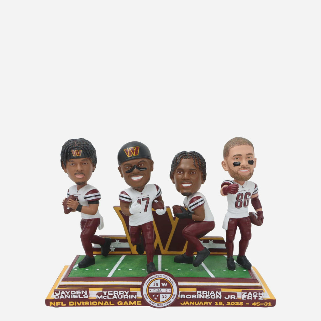 Washington Commanders 2024 NFL Playoffs Gamebreaker Mini Scene Bobblehead FOCO - FOCO.com