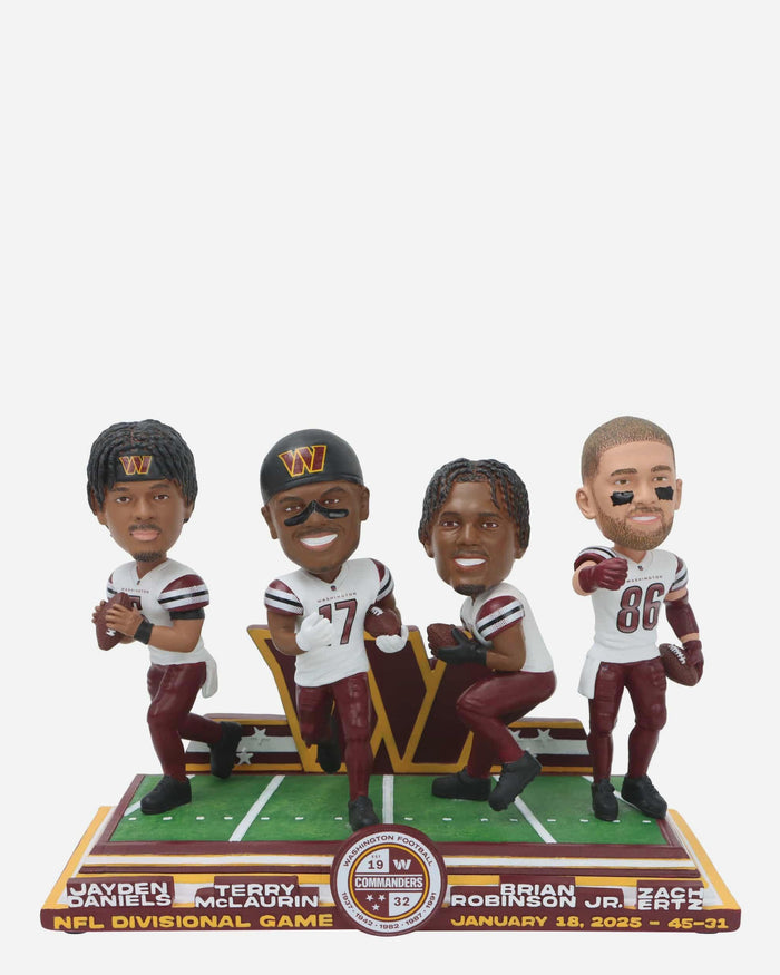 Washington Commanders 2024 NFL Playoffs Gamebreaker Mini Scene Bobblehead FOCO - FOCO.com