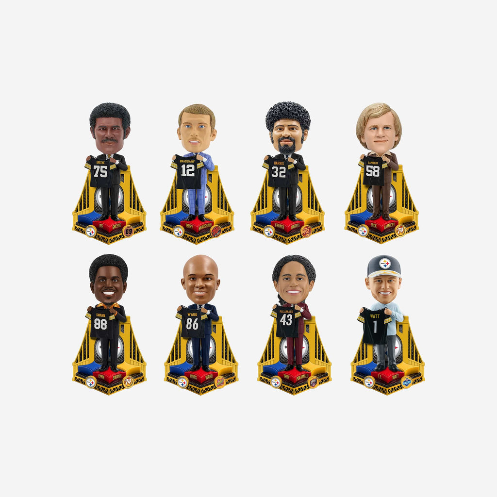 Pittsburgh Steelers Franchise Commemorative Draft Mini Bobblehead Boxed Set FOCO - FOCO.com