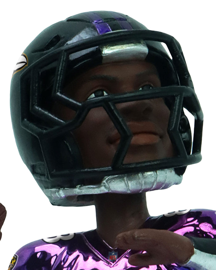Lamar Jackson Baltimore Ravens Electroplated Edition Bobblehead
