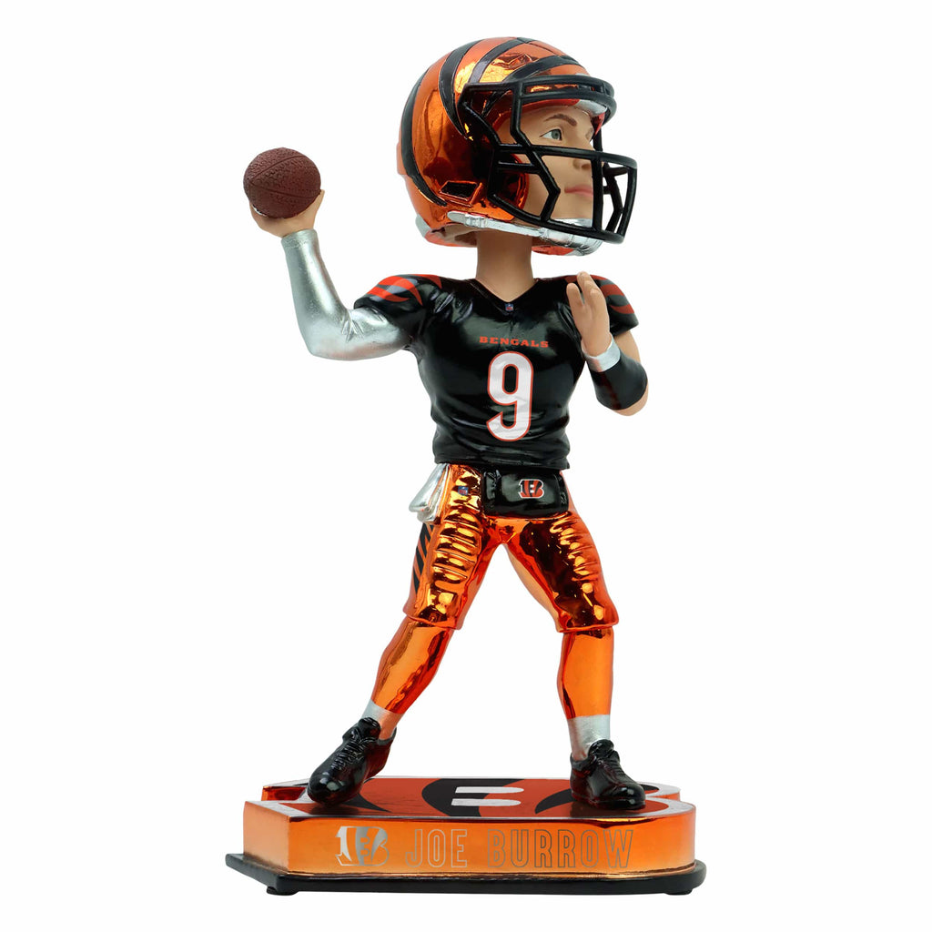 Joe Burrow Cincinnati Bengals Electroplated Edition Bobblehead