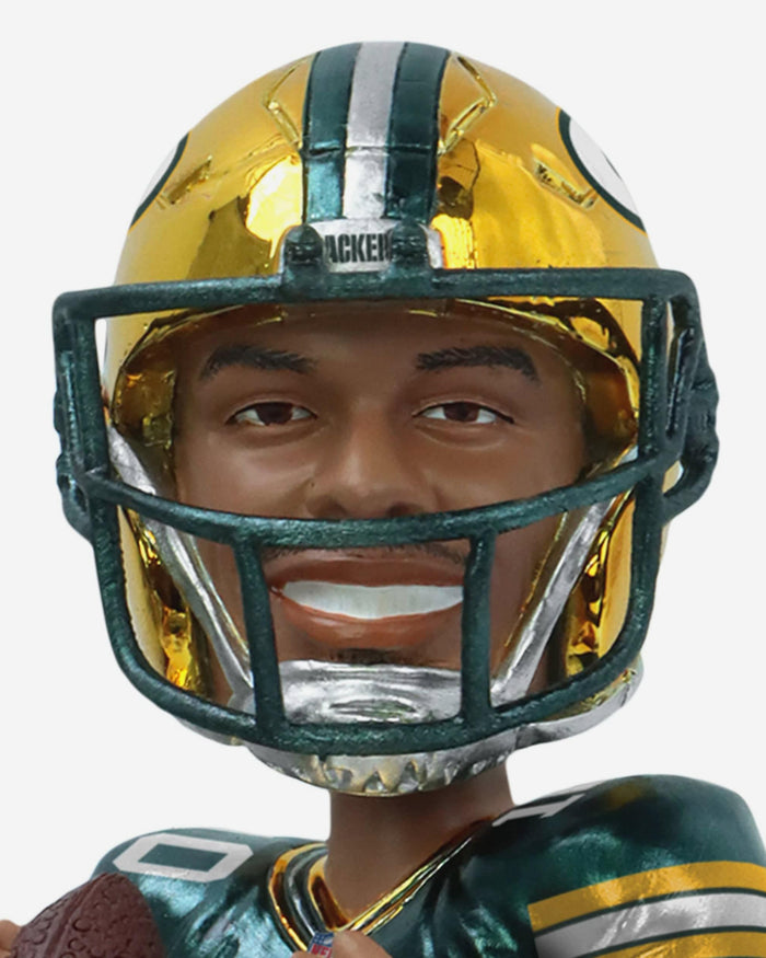 Jordan Love Green Bay Packers Electroplated Edition Bobblehead FOCO - FOCO.com