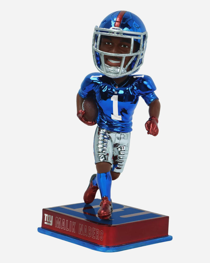 Malik Nabers New York Giants Electroplated Edition Bobblehead FOCO - FOCO.com