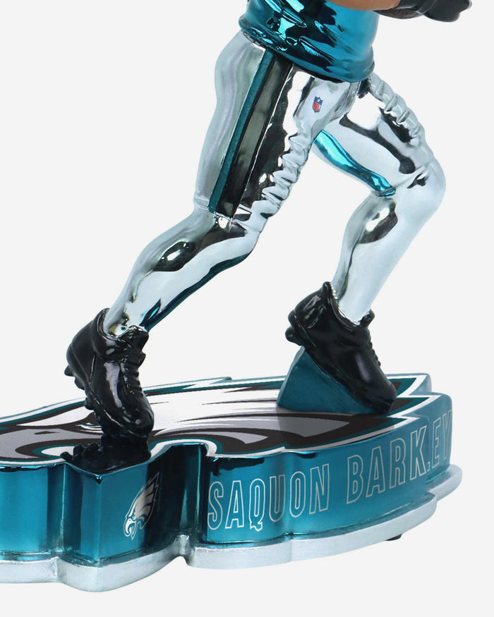 Saquon Barkley Philadelphia Eagles Electroplated Edition Bobblehead FOCO - FOCO.com