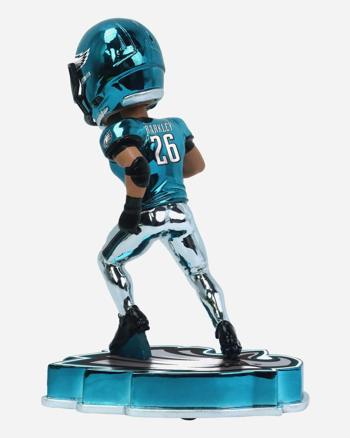 Saquon Barkley Philadelphia Eagles Electroplated Edition Bobblehead FOCO - FOCO.com