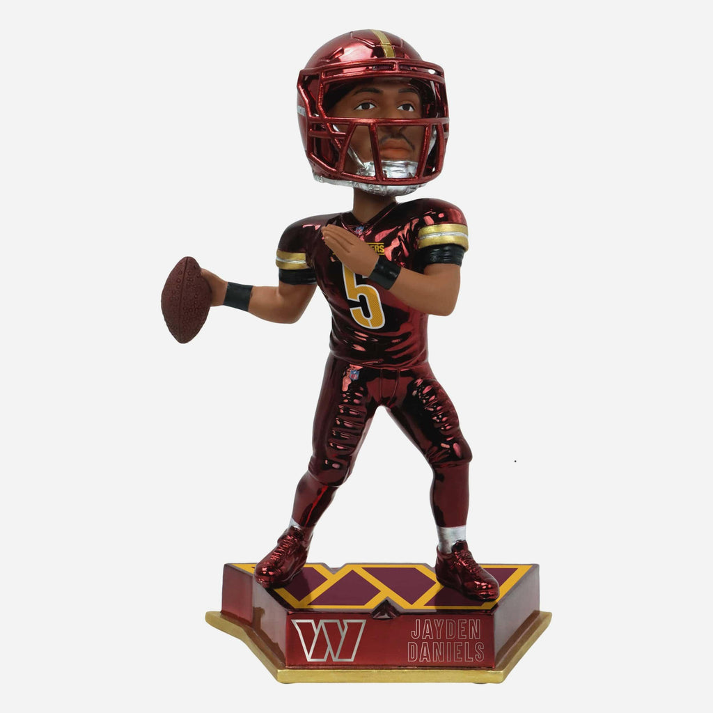 Jayden Daniels Washington Commanders Electroplated Edition Bobblehead FOCO - FOCO.com