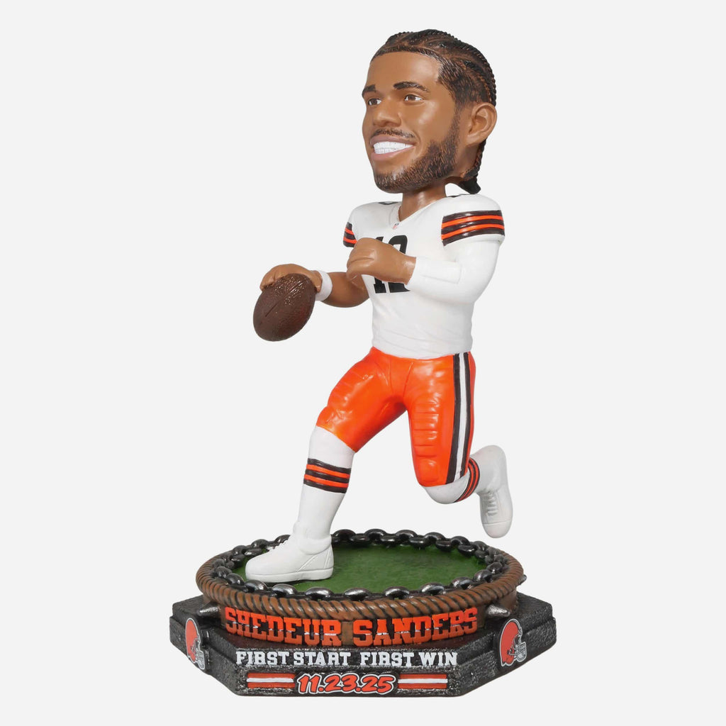 Shedeur Sanders Cleveland Browns First Career Start Win Bobblehead FOCO - FOCO.com