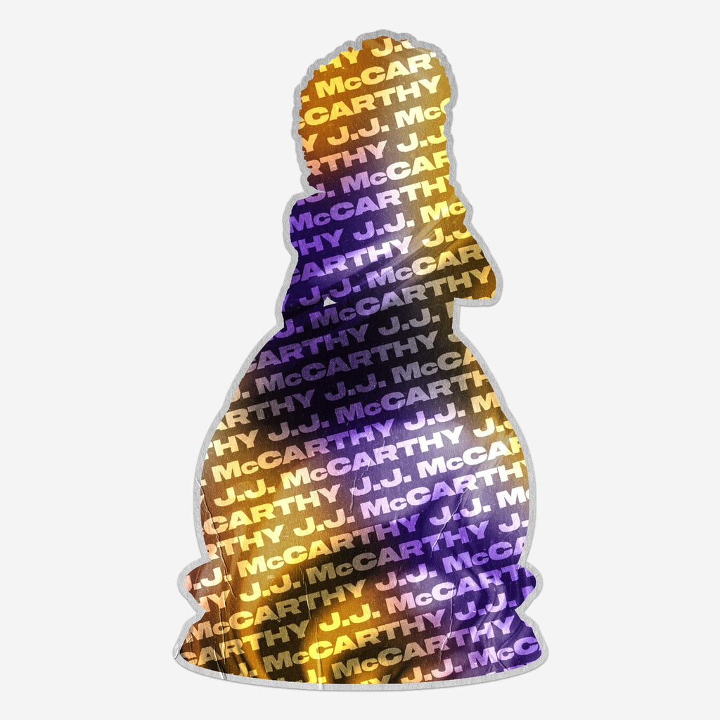 JJ McCarthy Minnesota Vikings Debut Gamebreaker Bobblehead FOCO - FOCO.com