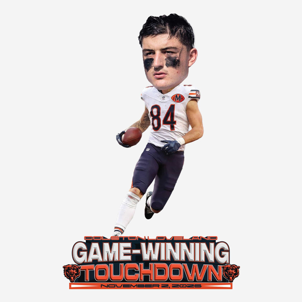 Colston Loveland Chicago Bears Game Winning Touchdown Bobblehead FOCO - FOCO.com