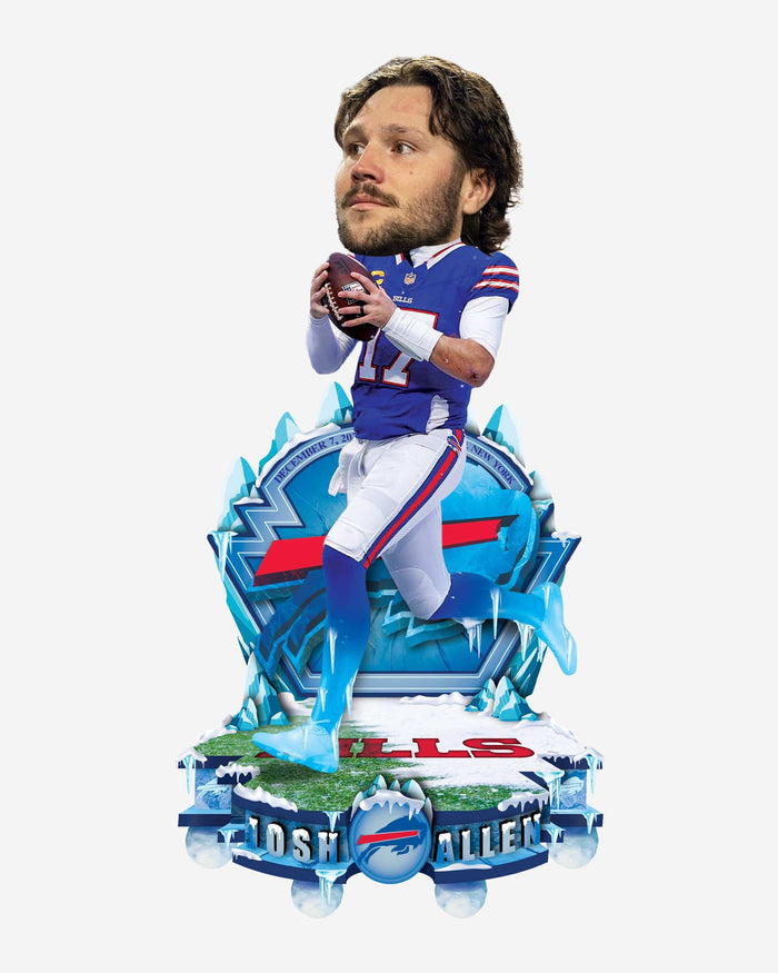 Josh Allen Buffalo Bills Snow Gamebreaker Bobblehead FOCO - FOCO.com