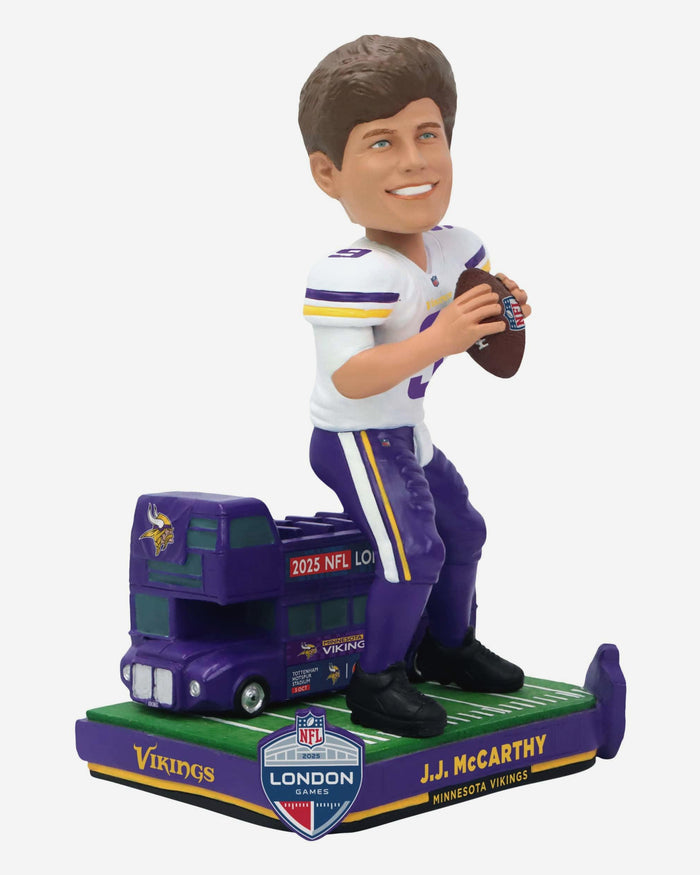 JJ McCarthy Minnesota Vikings 2025 NFL International Game Bobblehead FOCO - FOCO.com