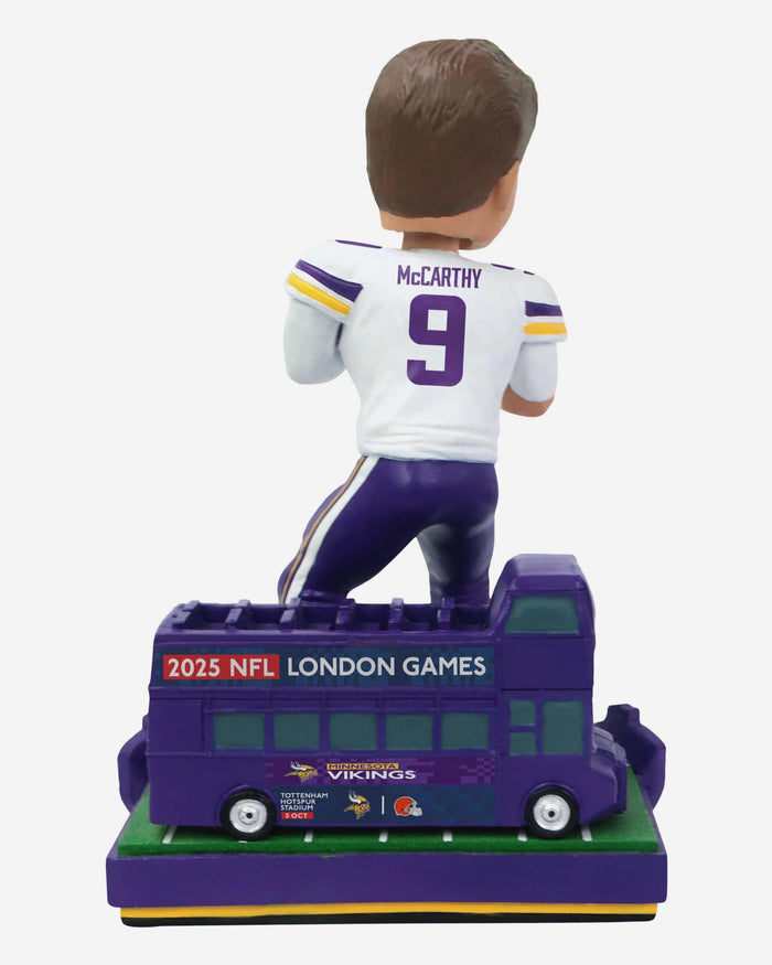 JJ McCarthy Minnesota Vikings 2025 NFL International Game Bobblehead FOCO - FOCO.com